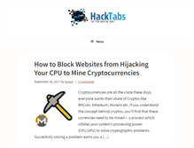 Tablet Screenshot of hacktabs.com